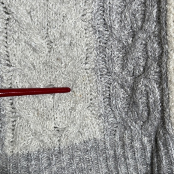 Anthropologie Sleeping On Snow Cable Knit Long Sleeve Sweater Size Medium Women - Picture 15 of 15